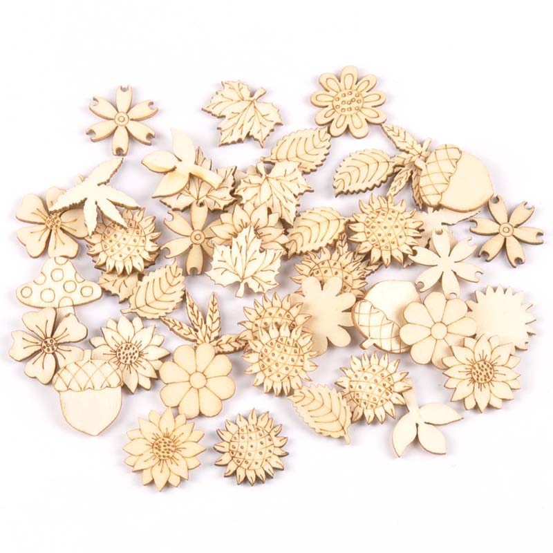 30Pcs 25-30mm Wood DIY Accesso - Embellish Craft review and price