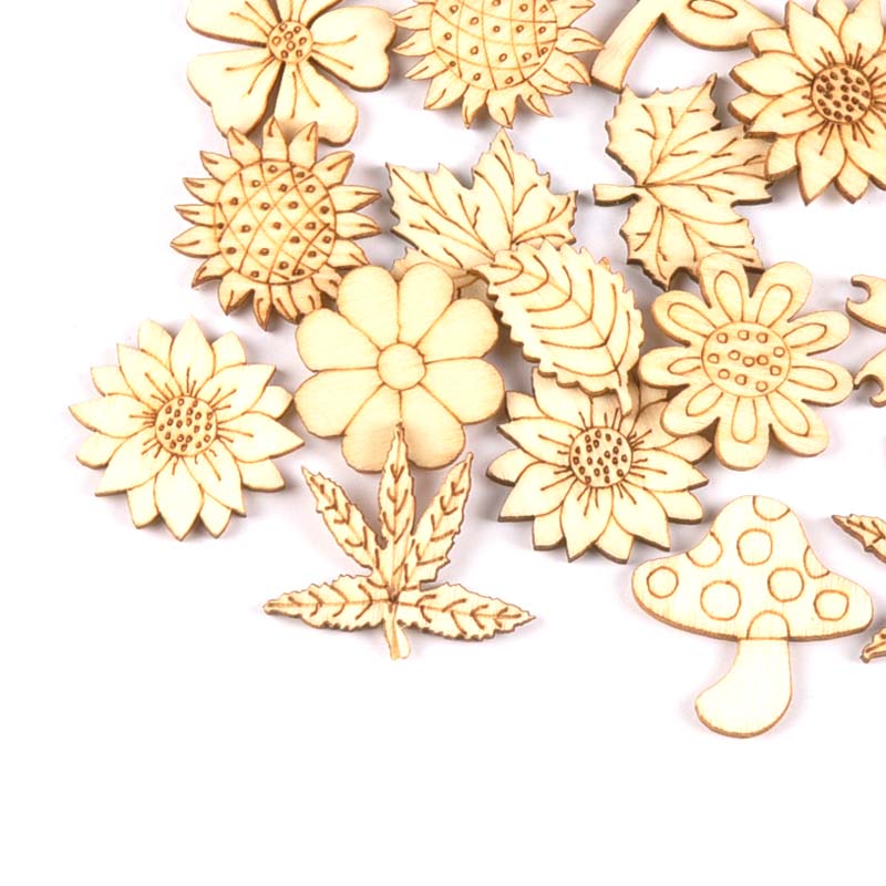 30Pcs 25-30mm Wood DIY Accesso - Embellish Craft review and price