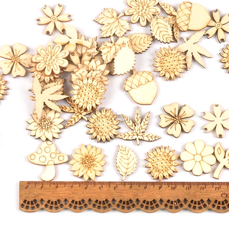 30Pcs 25-30mm Wood DIY Accesso - Embellish Craft review and price