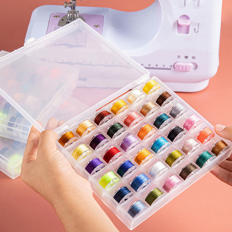 Sewing Bobbins Box Set Sewing  - Craft Embellishment Storage review and price