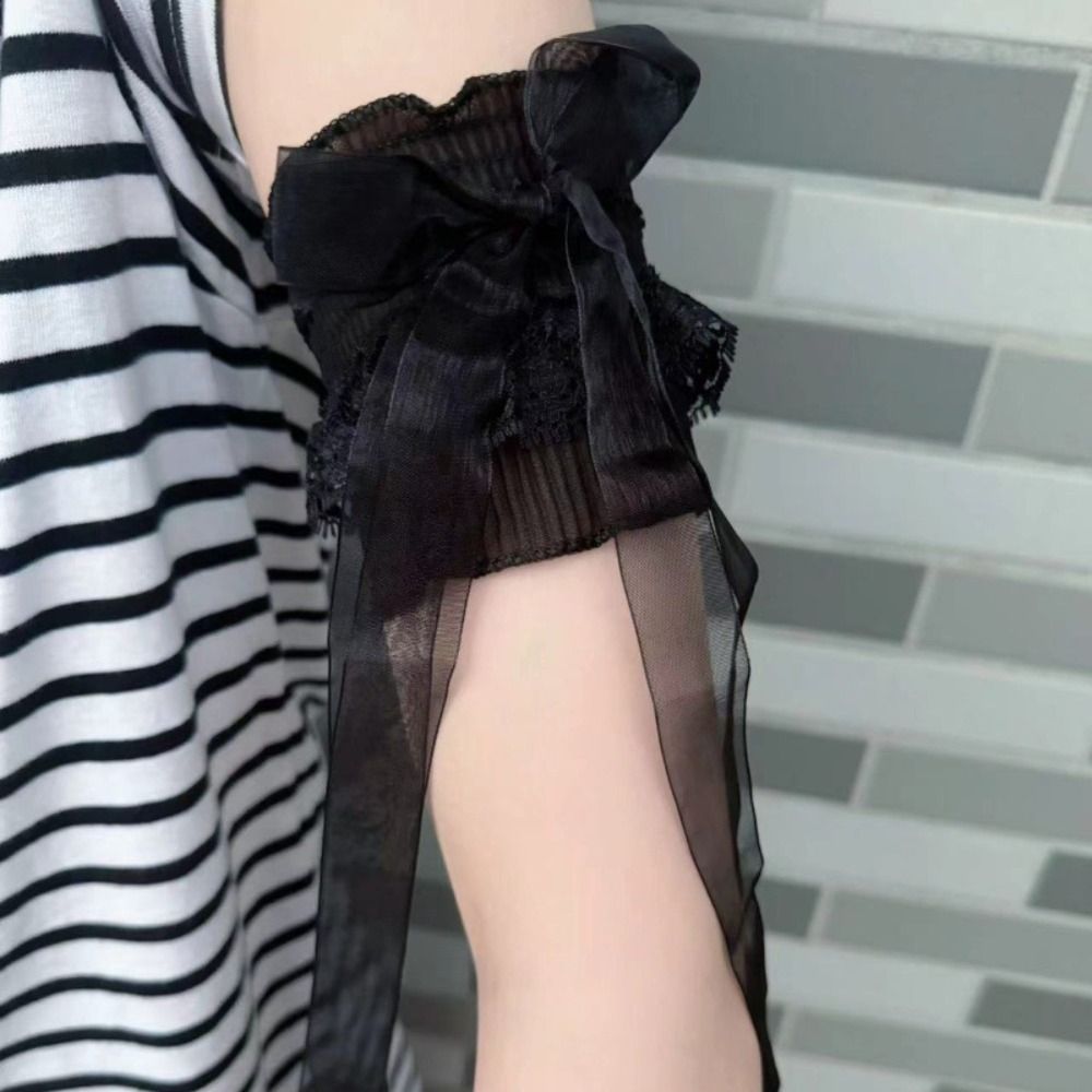 Fashion Lace Lolita Arm Sleeve - Elastic Lace Trim review and price