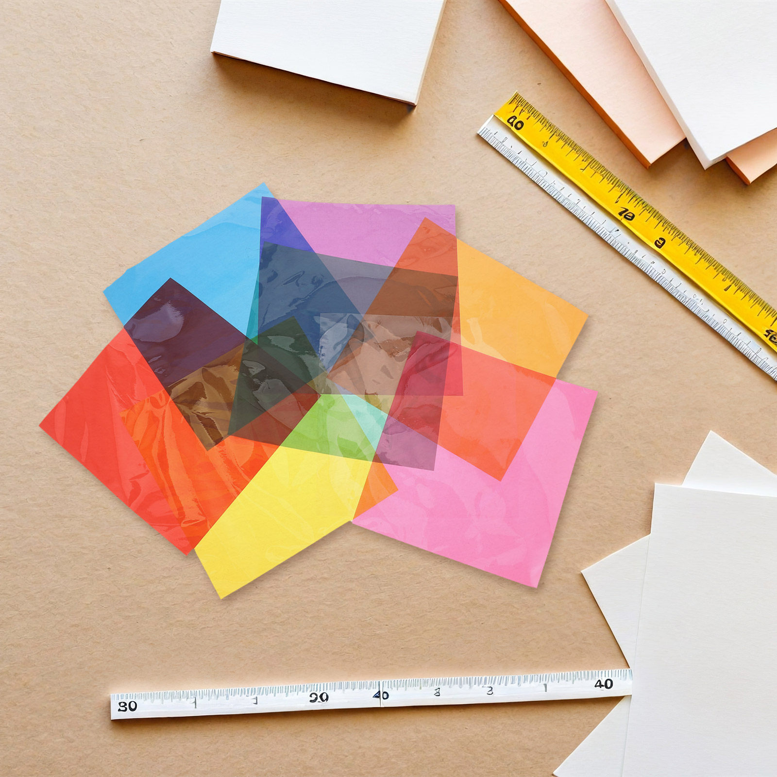 90Pcs Colored Cellophane Paper - Embellish Craft review and price