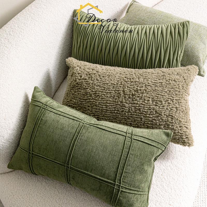 Green waist pillow, minimalist - Velvet Ribbon Roll review and price