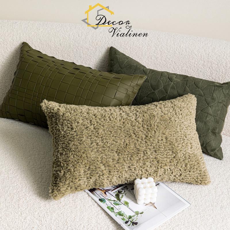 Green waist pillow, minimalist - Velvet Ribbon Roll review and price