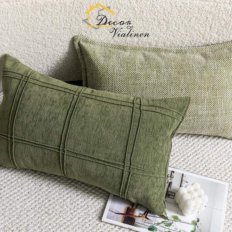 Green waist pillow, minimalist - Velvet Ribbon Roll review and price