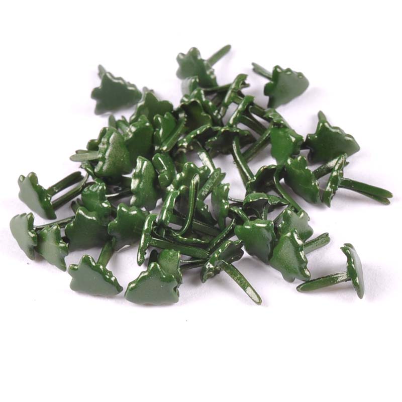 50pcs Mini Christmas Tree Brad - Christmas Craft Embellishment review and price