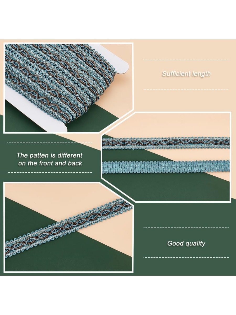 32 Yards Blue Braid Tirm for S - Fringe Ribbon Sewing review and price