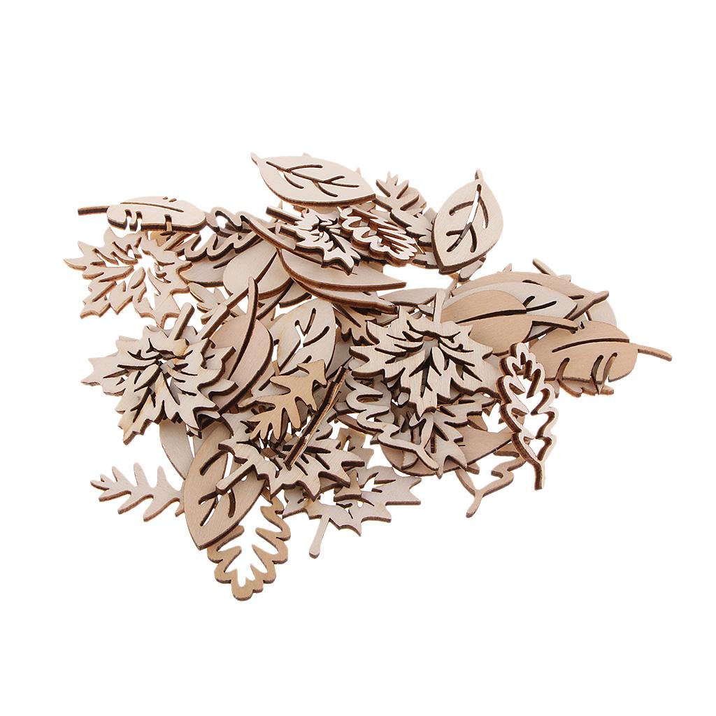 50 Pieces Wooden Leaves Embell - Christmas Craft Embellishment review and price
