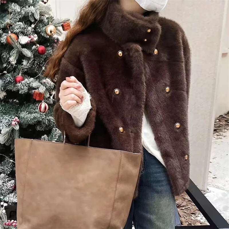 Mink Velvet Coat Female 2026 A - Velvet Ribbon Roll review and price