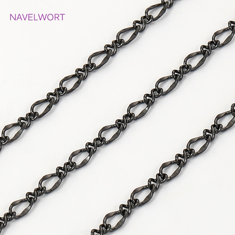 Black Color Oval Thin Chains F - Embroidery Craft review and price