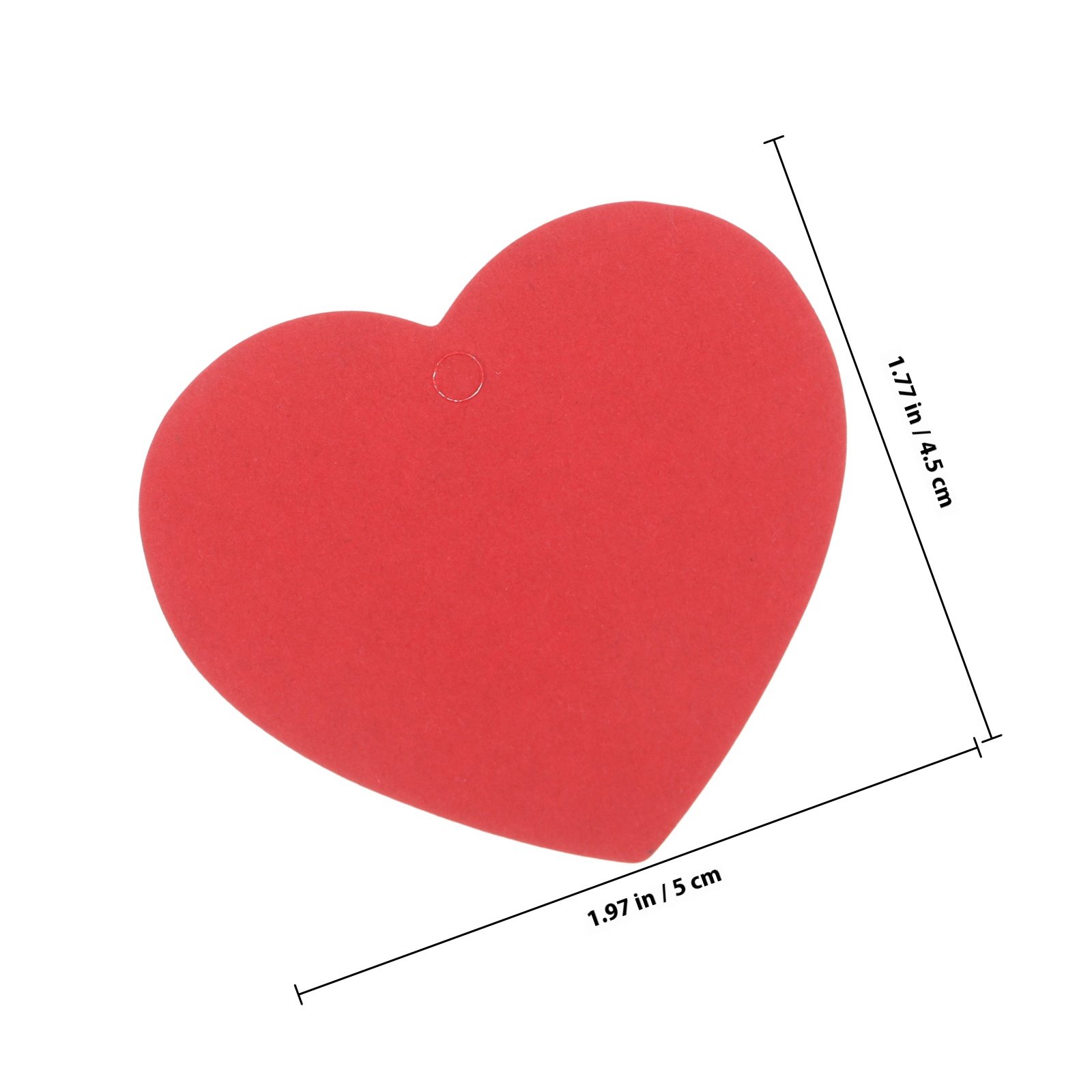 100 Pcs Heart Price Tag Paper  - Embellish Craft review and price