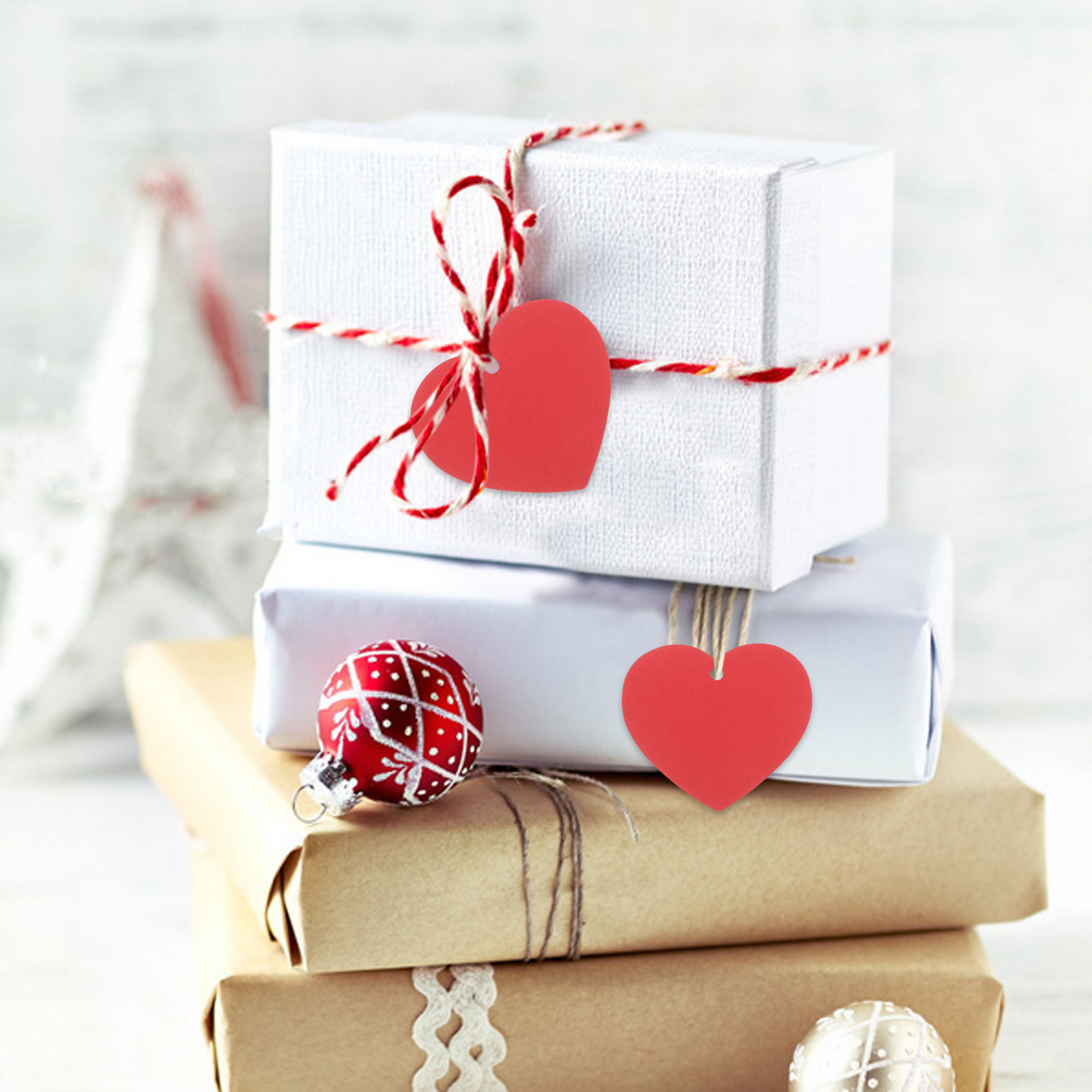 100 Pcs Heart Price Tag Paper  - Embellish Craft review and price