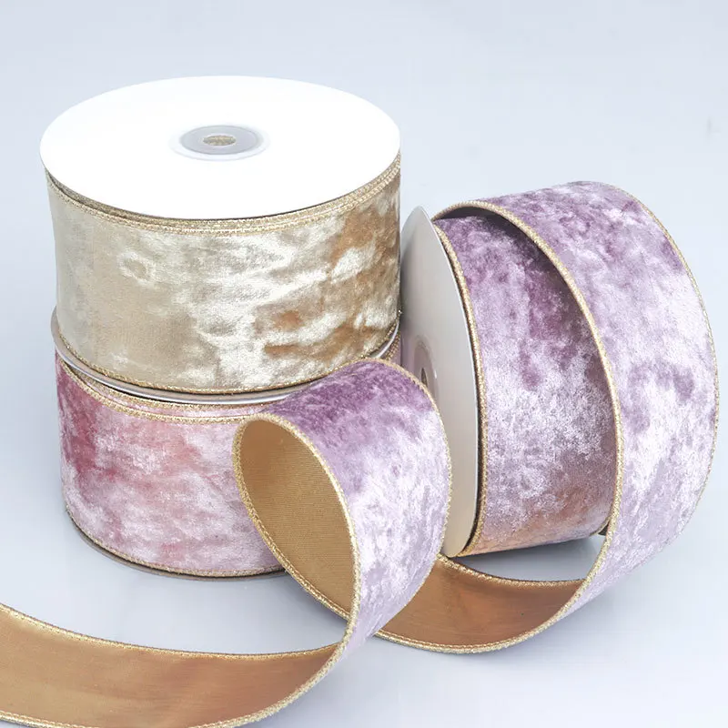 50MM Wired Edge Reversible Vel - Velvet Ribbon Roll review and price