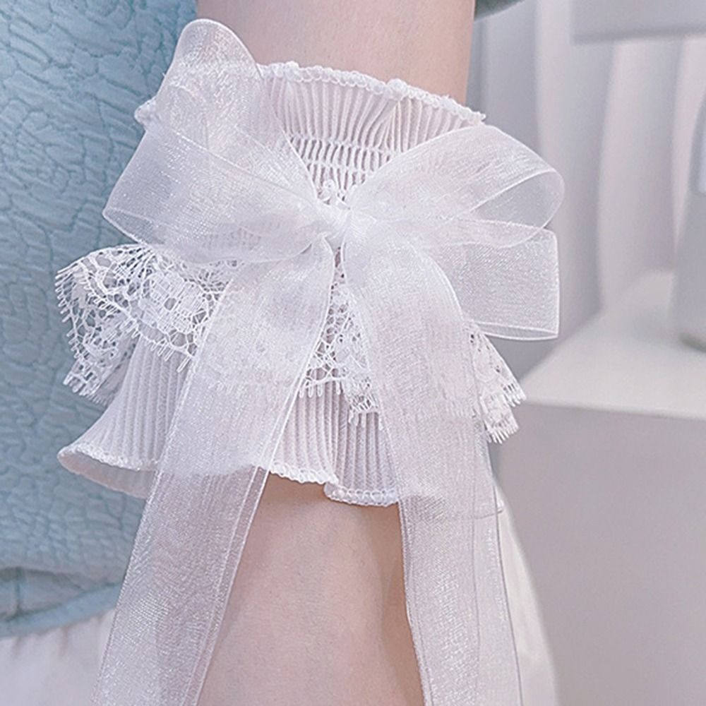 Arm Warmers Bowknot Arm Sleeve - Elastic Lace Trim review and price