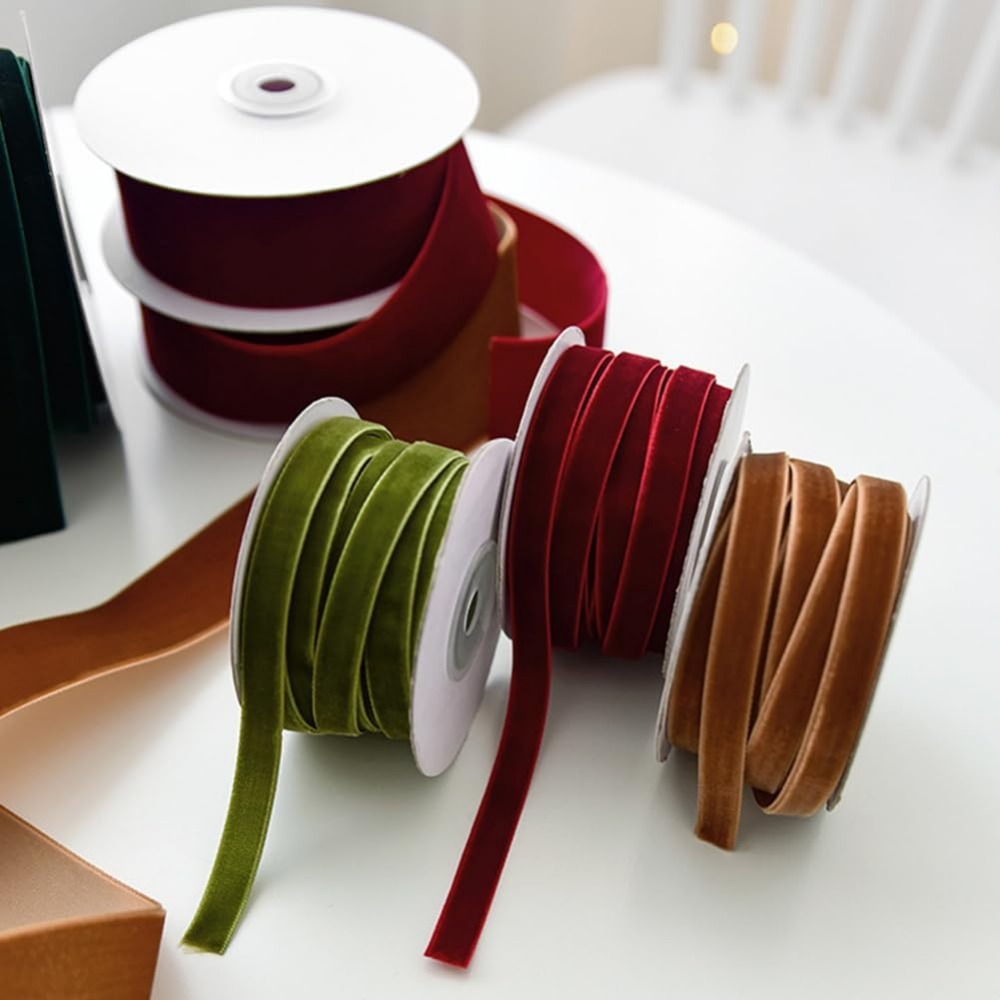 2 Rolls 21.88 Yards 3/8 Inch G - Velvet Ribbon Roll review and price