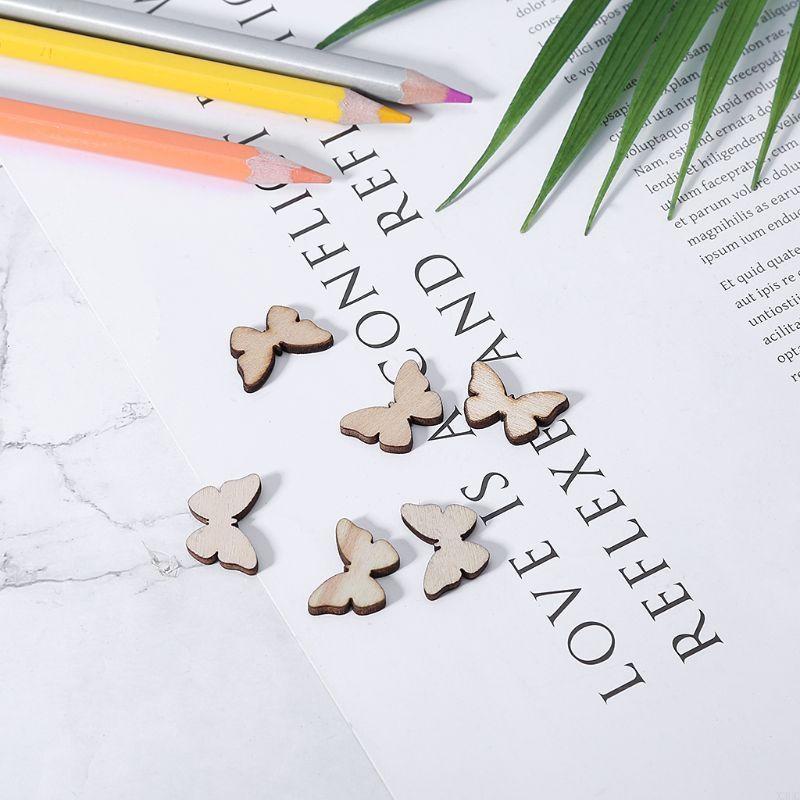 50 Pcs for Butterfly Wooden Sl - Christmas Craft Embellishment review and price